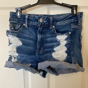 Distressed shorts